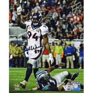 Demarcus Ware Signed Denver Broncos Super Bowl 50 Action 8×10 Photo – (Fanatics)