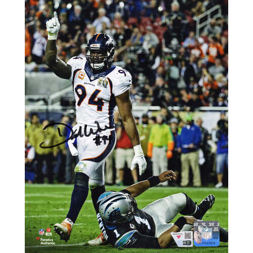 Demarcus Ware Signed Denver Broncos Super Bowl 50 Action 8x10 Photo - (Fanatics)