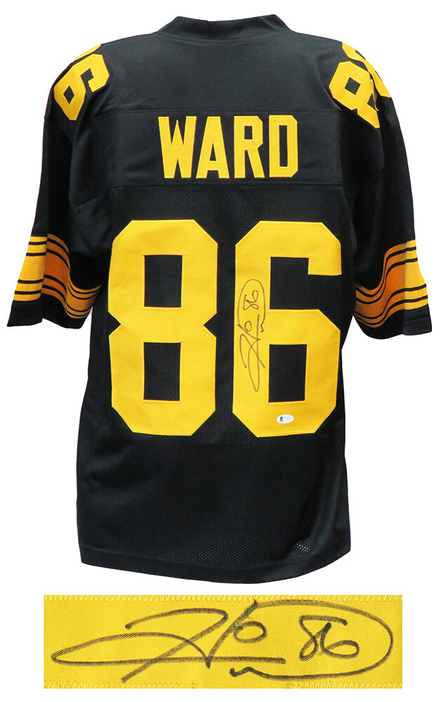 Pittsburgh Steelers Hines Ward Signed Black Jersey - Schwartz