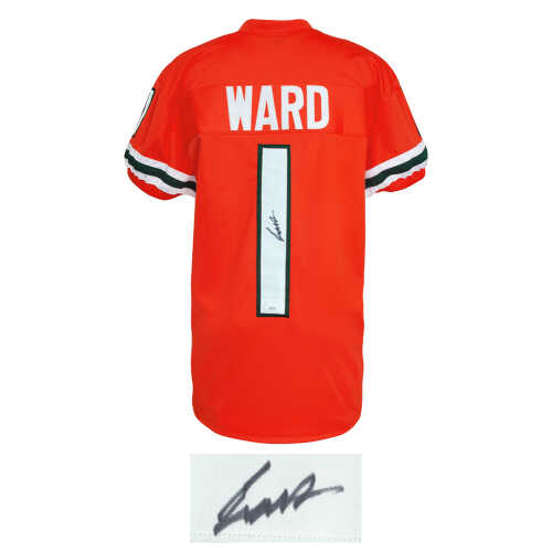 Cam Ward Signed Orange Custom College Football Jersey - (JSA) - Image 2