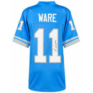Andre Ware Signed Blue Custom Football Jersey w/90 #1 Pick
