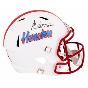 Andre Ware Signed Houston Cougars Throwback Riddell Full Size Speed Replica Helmet w/89 Heisman