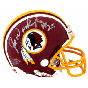 Joe Washington Signed Washington Throwback Riddell (VSR4) Mini Helmet