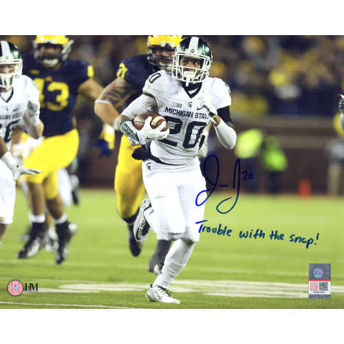 Jalen Watts Jackson Signed Michigan State Game Winning TD vs Michigan 8x10 Photo w/Trouble With The Snap!