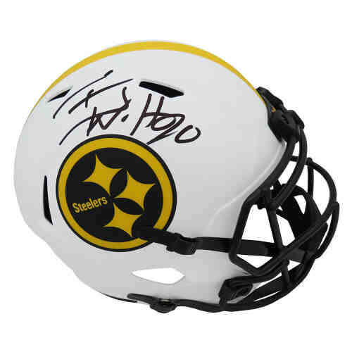 T.J. (TJ) Watt Signed Pittsburgh Steelers Lunar Eclipse Riddell Full Size Speed Replica Helmet