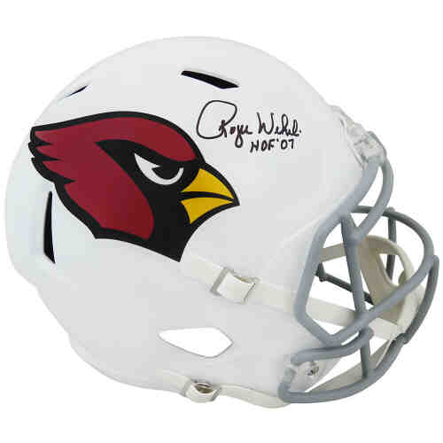 Roger Wehrli Signed Cardinals Riddell Full Size Speed Replica Helmet w/HOF'07