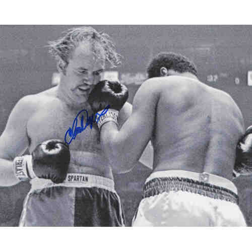 Chuck Wepner Signed Boxing B&W Action 8x10 Photo