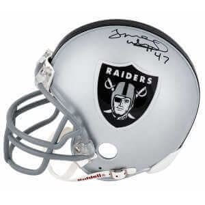 Tyrone Wheatley Signed Raiders Riddell (VSR4) Mini Helmet