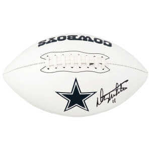 Danny White Signed Dallas Cowboys Logo Franklin White Football