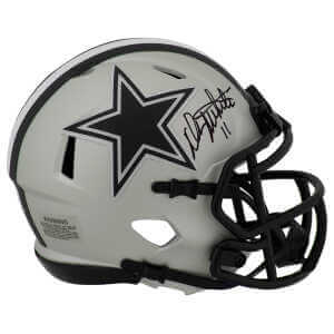 Danny White Signed Dallas Cowboys RAVE Riddell Speed Mini Helmet