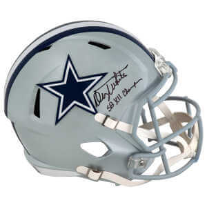 Danny White Signed Dallas Cowboys Riddell Full Size Speed Replica Helmet w/SB XII Champs