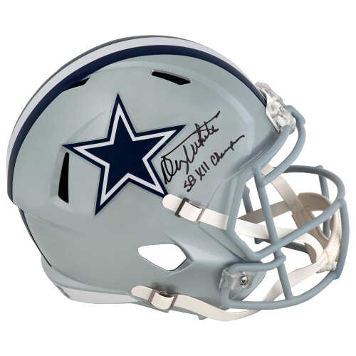 Danny White Signed Dallas Cowboys Riddell Full Size Speed Replica Helmet w/SB XII Champs