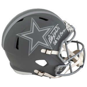 Danny White Signed Dallas Cowboys SLATE Riddell Full Size Speed Replica Helmet w/SB XII Champs
