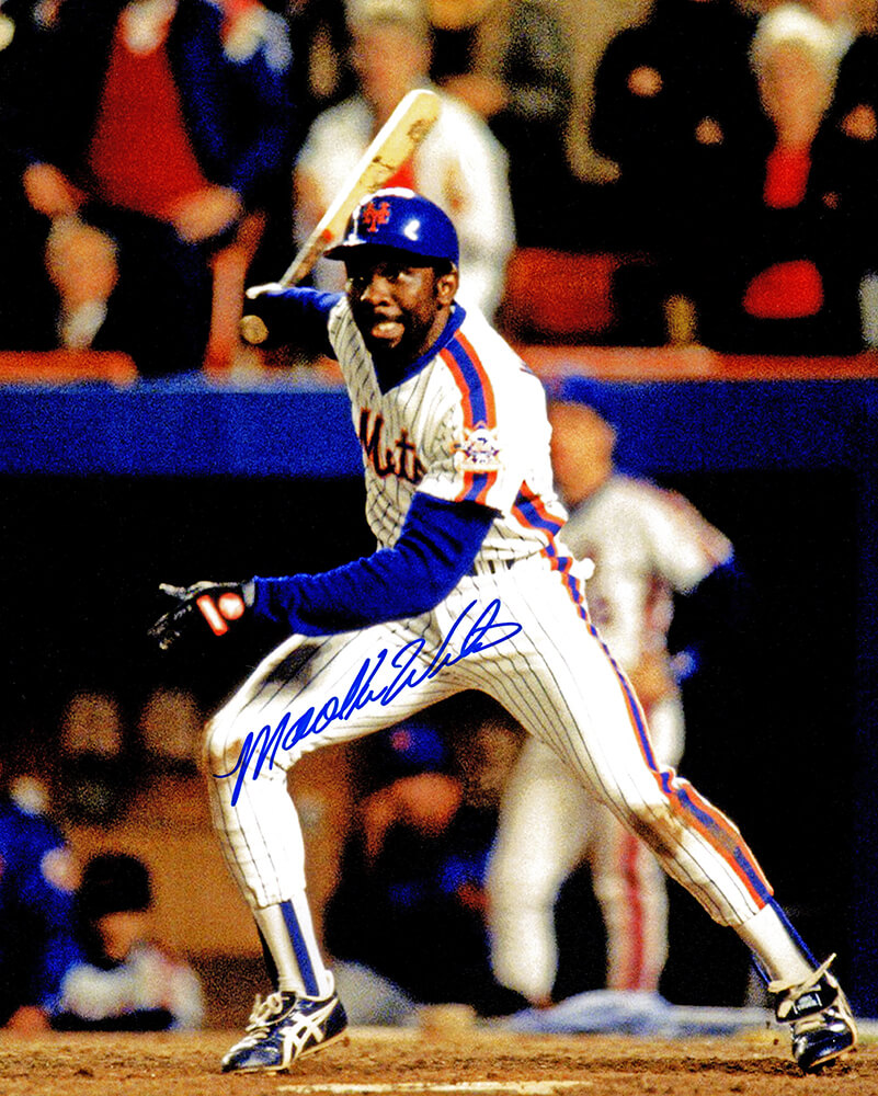 Mookie Wilson Signed Mets Swinging White Jersey 8×10 Photo – Schwartz  Sports Memorabilia