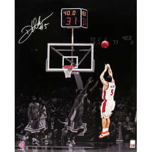 Deron Williams Signed Illinois Fighting Illini 2005 NCAA Tourny Shot vs Arizona Spotlight 16x20 Photo