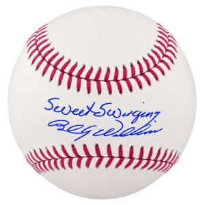 Billy Williams Signed Official MLB Baseball w/Sweet Swinging