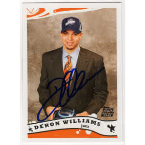Deron Williams Signed Utah Jazz 2005 Topps Rookie Basketball Trading Card #223