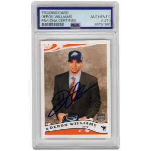 Deron Williams Signed Utah Jazz 2005 Topps Rookie Basketball Trading Card #223 &ndash; (PSA Encapsulated)