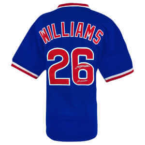 Billy Williams Signed Blue Custom Baseball Jersey w/HOF'87