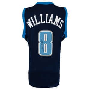 Deron Williams Signed Navy Custom Basketball Jersey