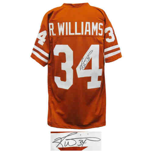 Ricky Williams Signed Brown Custom Football Jersey