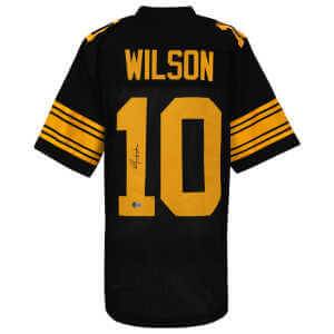 Roman Wilson Signed Black Custom Football Jersey (Beckett)