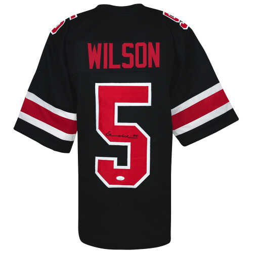 Garrett Wilson Signed Black Custom College Football Jersey - (JSA COA)