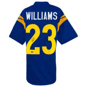 Kyren Williams Signed Blue Custom Football Jersey  - (Beckett)