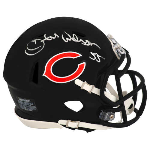 Otis Wilson Signed Chicago Bears Riddell Speed Mini Helmet w/#55