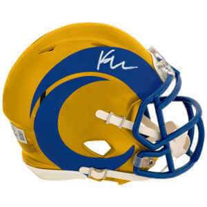 Kyren Williams Signed Los Angeles Rams FLASH Riddell Speed Mini Helmet - (Beckett)