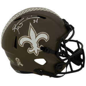 Ricky Williams Signed New Orleans Saints SALUTE Riddell Full Size Speed Replica Helmet