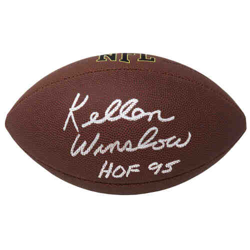 Kellen Winslow Signed Wilson Super Grip Full Size NFL Football w/HOF'95