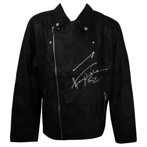 Henry Winkler Signed Spirit Black Biker Costume Jacket w/Fonz