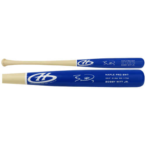 Bobby Witt Jr Signed Homewood Blue Game Model Baseball Bat - (Beckett) - Image 2
