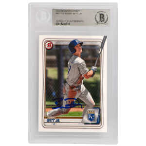Bobby Witt Jr. Signed Kansas City Royals 2020 Bowman Draft Rookie Baseball Card #BD-152 - (Beckett Encapsulated)