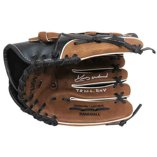 Kerry Wood Signed Wilson Black & Brown A350 Baseball Fielders Glove w/98 NL ROY