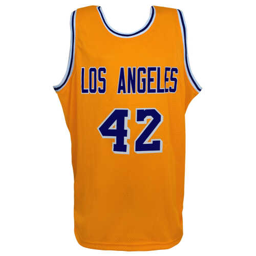 James Worthy Signed Gold Custom Basketball Jersey - Image 3