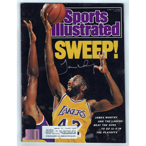 James Worthy Signed Sports Illustrated June 5, 1989 Original Magazine