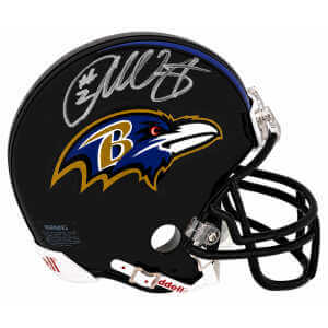 Anthony Wright Signed Baltimore Ravens Riddell (VSR4) Mini Helmet