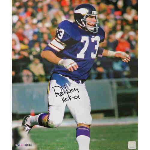 Ron Yary Signed Minnesota Vikings Action 16x20 Photo w/HOF'01