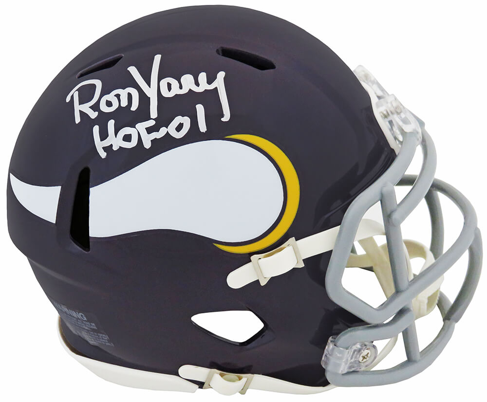 Ron Yary Minnesota Vikings Signed Mini Helmet HOF 01 – All In