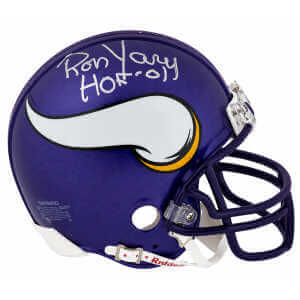 Ron Yary Signed Minnesota Vikings Riddell (VSR4) Mini Helmet w/HOF'01