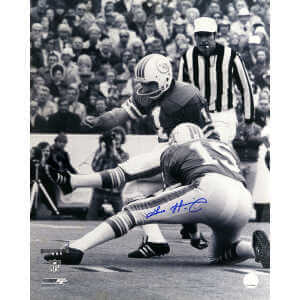 Garo Yepremian Signed Miami Dolphins Super Bowl VIII B&W Field Goal 16x20 Photo