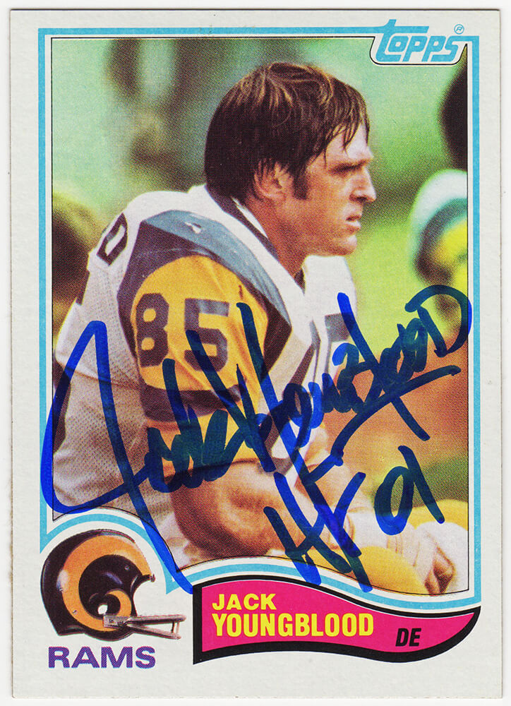 Los Angeles Rams Jack Youngblood Autographed Signed Inscribed