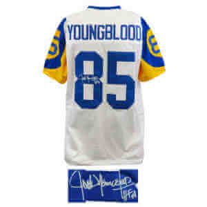 Jack Youngblood Signed White Throwback Custom Football Jersey w/HF'01