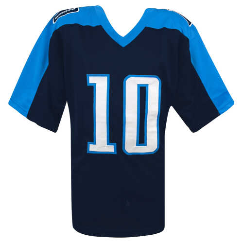 Vince Young Signed Blue Custom Football Jersey - Image 3