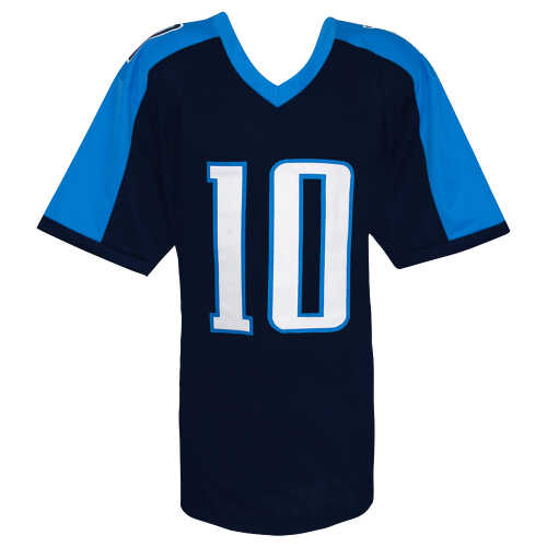 Vince Young Signed Blue Custom Football Jersey w/ROY'06 - Image 3