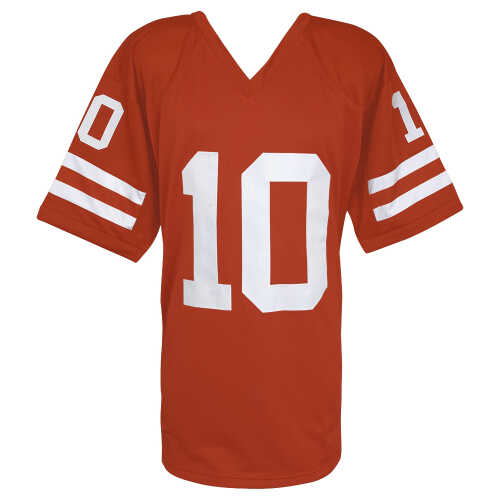 Vince Young Signed Brown Custom Football Jersey w/05 Nat'l Champs - Image 3