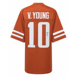 Vince Young Signed Brown Custom College Football Jersey