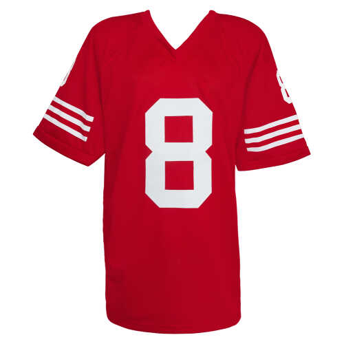 Steve Young Signed Red T/B Custom Football Jersey - Image 3